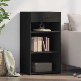 Engineered wood black sideboard 50x42.5x93 cm by , Sideboards - Ref: Foro24-846328, Price: 92,99 €, Discount: %