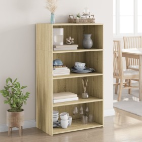 Aparador alto madera de ingeniería roble Sonoma 70x41x124 cm de , Aparadores - Ref: Foro24-846406, Precio: 102,99 €, Descuent...