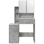 Tocador con mueble gris hormigón 80x35x132 cm de , Tocadores para dormitorios - Ref: Foro24-848237, Precio: 126,30 €, Descuen...