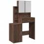 Dresser with brown oak furniture 80x35x132 cm by , Bedroom Dressers - Ref: Foro24-848240, Price: 130,99 €, Discount: %