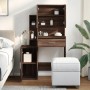 Dresser with brown oak furniture 80x35x132 cm by , Bedroom Dressers - Ref: Foro24-848240, Price: 130,99 €, Discount: %