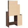 Dresser with brown oak furniture 80x35x132 cm by , Bedroom Dressers - Ref: Foro24-848240, Price: 130,99 €, Discount: %