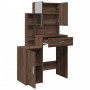 Dresser with brown oak furniture 80x35x132 cm by , Bedroom Dressers - Ref: Foro24-848240, Price: 130,99 €, Discount: %