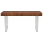 Wall-mounted steel and solid oak wood sink shelf by , bathroom vanities - Ref: Foro24-3302498, Price: 112,99 €, Discount: %