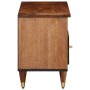 Solid mango wood TV stand 100x33x46 cm by , CD and DVD storage - Ref: Foro24-358300, Price: 105,21 €, Discount: %