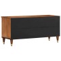 Solid mango wood TV stand 100x33x46 cm by , CD and DVD storage - Ref: Foro24-358300, Price: 105,21 €, Discount: %