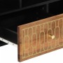 Solid mango wood TV stand 100x33x46 cm by , CD and DVD storage - Ref: Foro24-358300, Price: 105,21 €, Discount: %