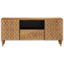 Massives Mangoholz-TV-Möbel 105x33x46 cm von , CD- und DVD-Speicher - Ref: Foro24-358298, Preis: 127,38 €, Rabatt: %