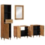 Conjunto de muebles de baño 4 piezas madera maciza de mango de , Muebles de baño - Ref: Foro24-3206323, Precio: 390,25 €, Des...