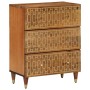 Solid mango wood auxiliary cabinet 60x33x75 cm by , Lockers and storage cabinets - Ref: Foro24-358287, Price: 154,89 €, Disco...