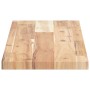 Floating shelves 2 units untreated acacia wood 100x20x2 cm by , Shelves and shelves - Ref: Foro24-3279348, Price: 48,80 €, Di...