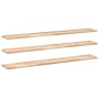 Floating shelves 3 units untreated acacia wood 140x20x2 cm by , Shelves and shelves - Ref: Foro24-3279357, Price: 91,84 €, Di...