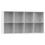 Shelving unit/Sideboard in glossy white plywood 66x30x130 cm by vidaXL, Bookcases and shelves - Ref: Foro24-800159, Price: 87...