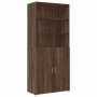 Aparador alto madera de ingeniería marrón roble 80x42,5x249 cm de , Aparadores - Ref: Foro24-3281363, Precio: 261,19 €, Descu...