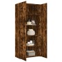 Aparador de madera de ingeniería roble ahumado 80x42,5x185 cm de , Aparadores - Ref: Foro24-3281438, Precio: 194,99 €, Descue...