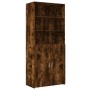 Aparador de madera de ingeniería roble ahumado 80x42,5x185 cm de , Aparadores - Ref: Foro24-3281382, Precio: 179,85 €, Descue...