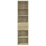 Aparador de madera de ingeniería roble Sonoma 45x42,5x185 cm de , Aparadores - Ref: Foro24-3281450, Precio: 129,99 €, Descuen...