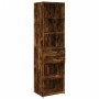 Aparador de madera de ingeniería roble ahumado 50x42,5x185 cm de , Aparadores - Ref: Foro24-3281459, Precio: 135,99 €, Descue...