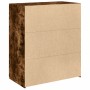 Aparador de madera de ingeniería roble ahumado 80x42,5x93 cm de , Aparadores - Ref: Foro24-3281473, Precio: 140,54 €, Descuen...