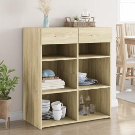 Aparador de madera de ingeniería roble Sonoma 80x42,5x93 cm de , Aparadores - Ref: Foro24-3281478, Precio: 121,99 €, Descuent...