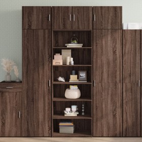 Tall brown oak plywood sideboard 70x41x185 cm by , Sideboards - Ref: Foro24-3281693, Price: 150,99 €, Discount: %