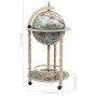 Blue eucalyptus wood world ball bar cabinet by vidaXL, Wine and liquor cabinets - Ref: Foro24-320906, Price: 158,22 €, Discou...