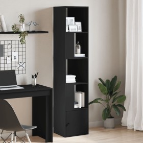 Estantería de madera de ingeniería negra 40x36x189 cm de , Librerías y estanterías - Ref: Foro24-848242, Precio: 88,84 €, Des...