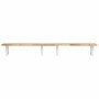 Estante de lavabo de pared acero y madera maciza de acacia de , Tocadores de baño - Ref: Foro24-3302684, Precio: 120,70 €, De...