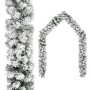 Christmas garland with green flocked snow 10 m PVC by vidaXL, Festive decorations - Ref: Foro24-320968, Price: 60,45 €, Disco...