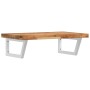 Wall-mounted sink shelf made of steel and solid acacia wood by , bathroom vanities - Ref: Foro24-3302858, Price: 117,49 €, Di...