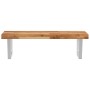 Wall-mounted sink shelf made of steel and solid acacia wood by , bathroom vanities - Ref: Foro24-3302858, Price: 117,49 €, Di...