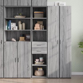 Engineered wood sideboard in Sonoma grey, 40x42.5x185 cm by , Sideboards - Ref: Foro24-3281446, Price: 132,99 €, Discount: %