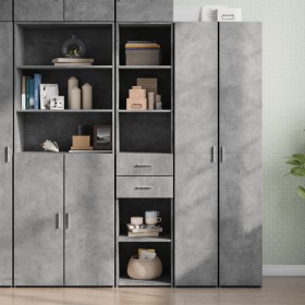 Engineered wood gray concrete sideboard 40x42.5x185 cm by , Sideboards - Ref: Foro24-3281444, Price: 128,74 €, Discount: %