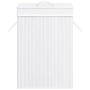 Cesta para la ropa sucia de bambú de una sección blanca de vidaXL, Cestas para ropa - Ref: Foro24-320751, Precio: 45,99 €, De...