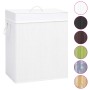 Bamboo laundry basket 2 sections white 100 l by vidaXL, Laundry baskets - Ref: Foro24-320744, Price: 42,01 €, Discount: %