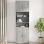 Engineered wood gray concrete wall cabinet 80x42.5x64 cm by , Sideboards - Ref: Foro24-846134, Price: 78,13 €, Discount: %