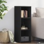 Aparador de madera de ingeniería negro 30x41x93cm de , Aparadores - Ref: Foro24-846342, Precio: 57,84 €, Descuento: %