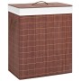 Bamboo laundry basket 2 sections brown 100 l by vidaXL, Laundry baskets - Ref: Foro24-320748, Price: 47,75 €, Discount: %