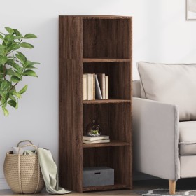 Tall brown oak veneer highboard 40x41x124 cm by , Sideboards - Ref: Foro24-846389, Price: 86,52 €, Discount: %