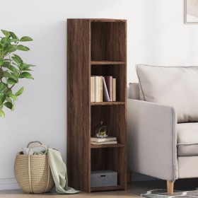 Aparador alto madera de ingeniería marrón roble 30x41x124 cm de , Aparadores - Ref: Foro24-846382, Precio: 77,99 €, Descuento: %