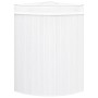 Corner bamboo white laundry basket 60 L by vidaXL, Laundry baskets - Ref: Foro24-320763, Price: 51,78 €, Discount: %