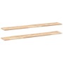 Floating shelves 2 units untreated acacia wood 160x20x2 cm by , Shelves and shelves - Ref: Foro24-3279360, Price: 69,28 €, Di...