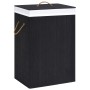 Black Single Section Bamboo Laundry Basket by vidaXL, Laundry baskets - Ref: Foro24-320757, Price: 30,15 €, Discount: %