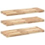 Floating shelves 3 units untreated acacia wood 80x30x4 cm by , Shelves and shelves - Ref: Foro24-3279453, Price: 141,50 €, Di...