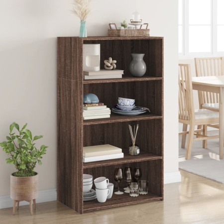 Tall brown oak veneer sideboard 70x41x124 cm by , Sideboards - Ref: Foro24-846410, Price: 105,99 €, Discount: %