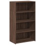 Aparador alto madera de ingeniería marrón roble 70x41x124 cm de , Aparadores - Ref: Foro24-846410, Precio: 92,90 €, Descuento: %