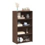 Tall brown oak veneer sideboard 70x41x124 cm by , Sideboards - Ref: Foro24-846410, Price: 105,99 €, Discount: %