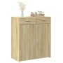 Oak Sonoma plywood sideboard 80x42.5x93 cm by , Sideboards - Ref: Foro24-3281471, Price: 141,99 €, Discount: %