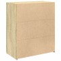 Aparador de madera contrachapada roble Sonoma 80x42,5x93 cm de , Aparadores - Ref: Foro24-3281471, Precio: 140,15 €, Descuent...