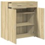 Oak Sonoma plywood sideboard 80x42.5x93 cm by , Sideboards - Ref: Foro24-3281471, Price: 141,99 €, Discount: %